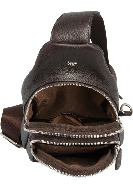 Kahve Hakiki Deri Erkek Çapraz Askılı Çanta - S1AC00021401-A7P fiyatları