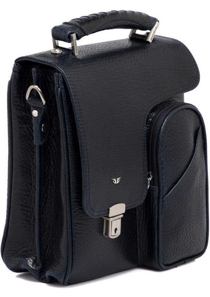 Lacivert Hakiki Deri Erkek Çapraz Askılı Çanta - S1AC00022709-P5Y indirimleri