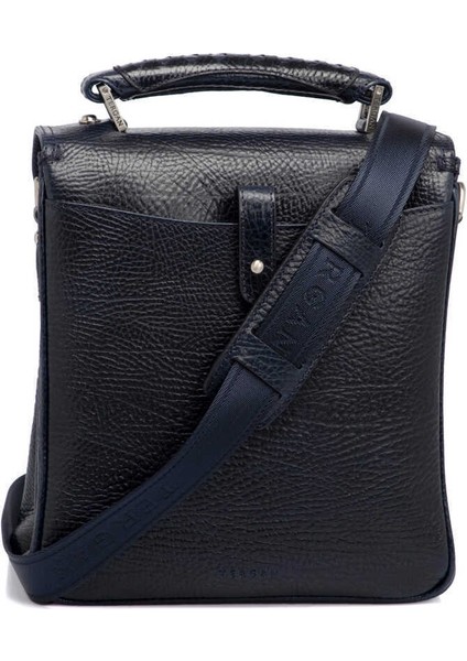 Lacivert Hakiki Deri Erkek Çapraz Askılı Çanta - S1AC00022709-P5Y