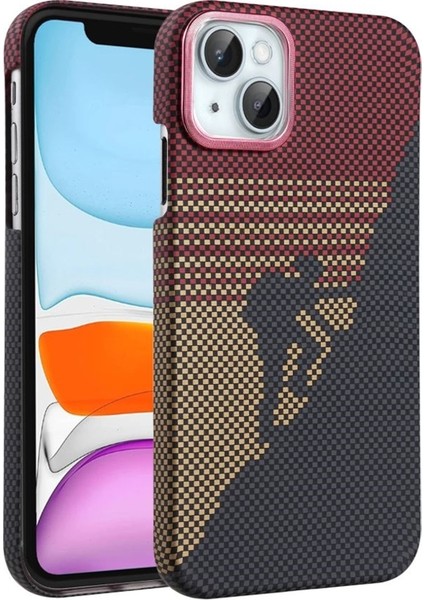 Iphone 15 Kılıf Karbon Dizayn Magsafe Kablosuz Şarj Özellikli