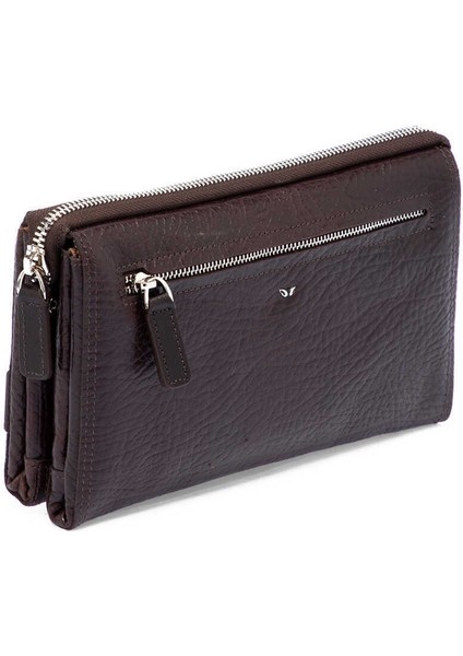 Kahve Hakiki Deri Erkek Portföy Çantası - S1PC00001633-P3Y