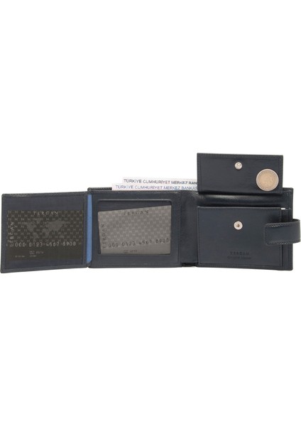 Lacivert Hakiki Deri Erkek Cüzdan - S1CE00001109-H86 fiyatları