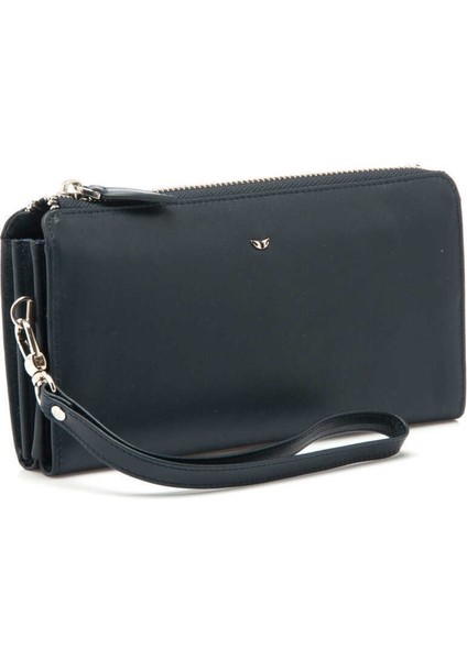 Lacivert Hakiki Deri Erkek El Çantası - S1PC00021287-M80