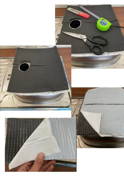 Lavabo ŞANGURTU TUNGURTU Seslere Son-Lavabo Altına Ses Kesici Yalıtım Levha 30X15CM= 2 Adet modelleri