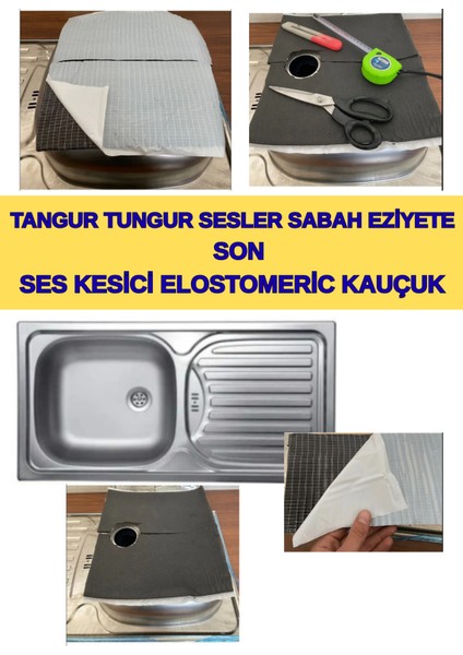 Lavabo ŞANGURTU TUNGURTU Seslere Son-Lavabo Altına Ses Kesici Yalıtım Levha 30X15CM= 2 Adet fırsatları