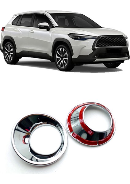 Toyota Için 6x Ön Sis Lambası Işık Kapağı 2020 2021 Için Corolla Cross Car Styling Abs Chrome (Yurt Dışından) fırsatları
