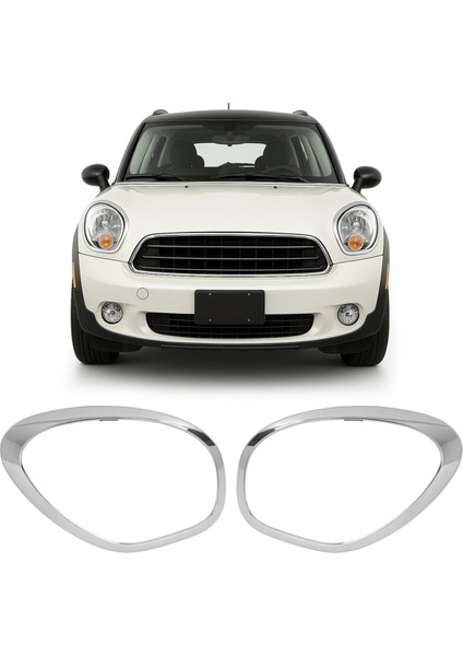 Mini Cooper Countryman Paceman 2011-2016 Için 1paır Far Trim Yüzük Çeşitli Lh &amp Rh Krome (Yurt Dışından) fiyatları
