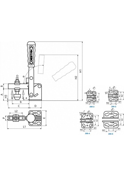 200-4 Yatay Tabanlı Dikey Bağlantı Elemanı 23697 modelleri