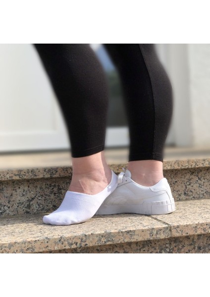 2'li Unisex Babet Çorap, 43-46, %80 Pamuklu, Siyah- Beyaz indirimleri