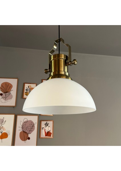 Perry Cam Tekli Avize Silindir Eskitme Beyaz Başlık Retro Sarkıt Lamba Restoran Salon Aydınlatma fiyatları