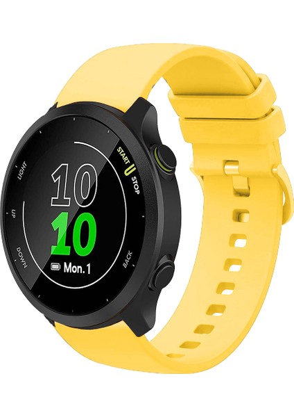 Garmin Forerunner 158 ile Uyumlu Kordon Jel Silikon Tokalı Kayış