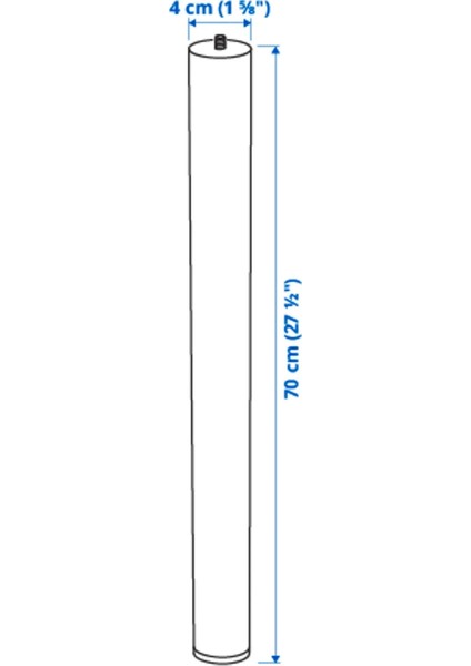 Adils Çalışma Masası Ayağı Beyaz 70 cm fiyatları
