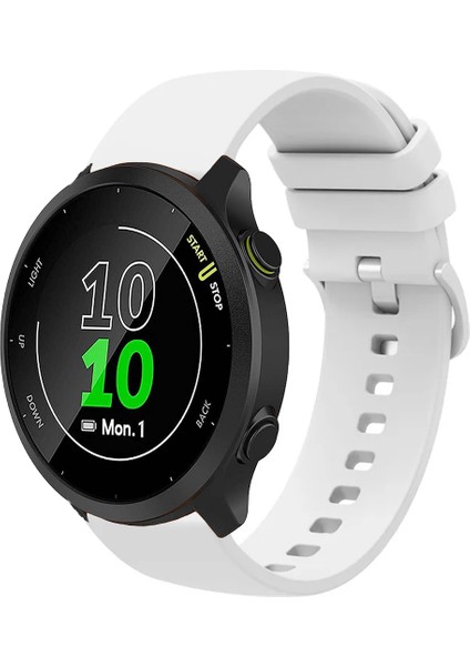 Garmin Forerunner 158 ile Uyumlu Kordon Jel Silikon Tokalı Kayış