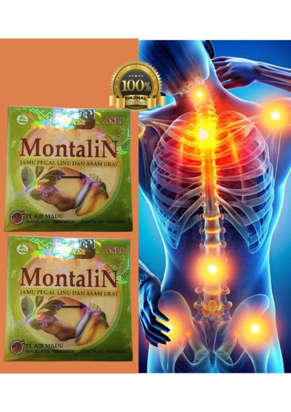 Montalin Orijinal Barkodlu Ürün Kapsül Endonezya Sıvı Kaybı 2 Adet