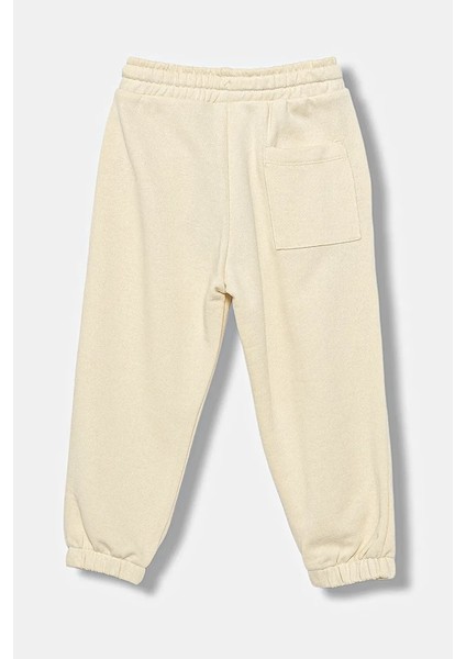 Benetton Önü Desenli-Logolu Ekru Eşofman Altı fiyatları