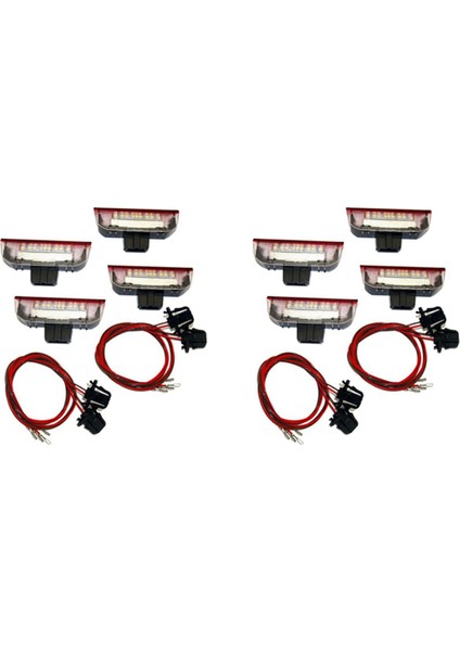 8pcs Araba LED Kapı Uyarı Işığı Hoş Geldiniz Projektörü Golf 6 7 Jetta Mk5 Mk6 Passat B6 B7 cc Tiguan Scirocco (Yurt Dışından) modelleri