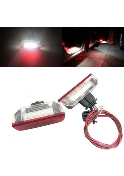 8pcs Araba LED Kapı Uyarı Işığı Hoş Geldiniz Projektörü Golf 6 7 Jetta Mk5 Mk6 Passat B6 B7 cc Tiguan Scirocco (Yurt Dışından) indirimleri