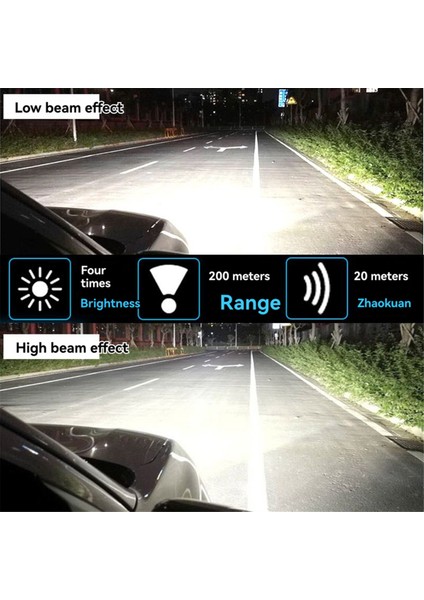 2 Adet Araba 35W H4 Xenon Bulb Far Hid Far Süper Parlak Teleskopu Işık Yüksek Işın ve Düşük Işın (Yurt Dışından) indirimleri
