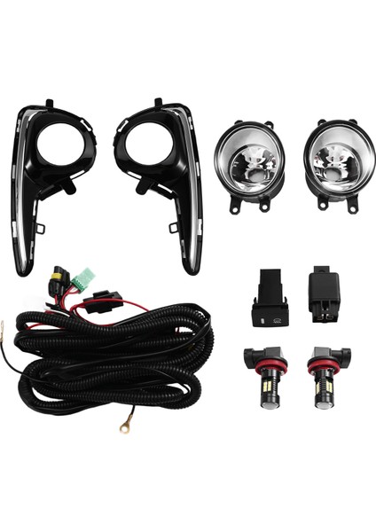 Toyota Yaris 2018-2020 Için Araba Ön Tampon Sis Lambası Seti Montajı (Yurt Dışından)