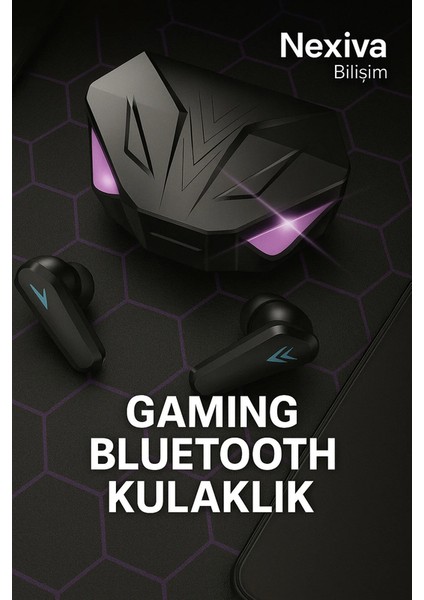 Gaming Yüksek Sadakat Stereo ve Gürültü Önleyici Kablosuz Dokunmatik, Hd Mikrofonlu Şarj Kutulu Tws F9-5 Kulaklık