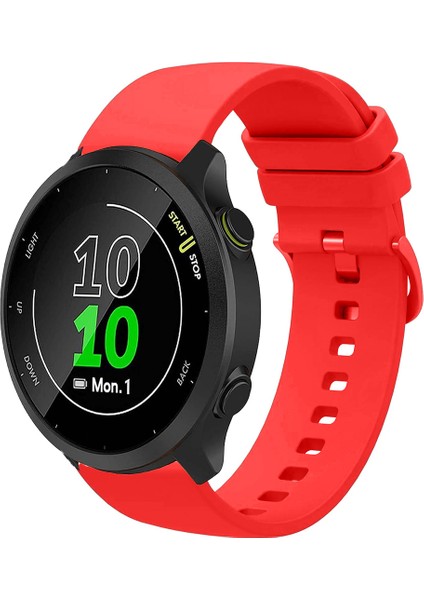 Garmin Forerunner 158 ile Uyumlu Kordon Jel Silikon Tokalı Kayış