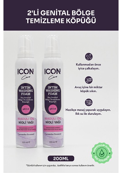 Icon Care Intım Genıtal Bölge Temizleme Köpüğü 2'li Set modelleri