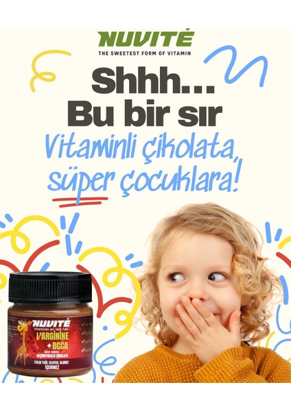 L- Arginine + Bcaa 'lı Keçiboynuzlu Şekersiz Vitaminli Çikolata 200GR fırsatları