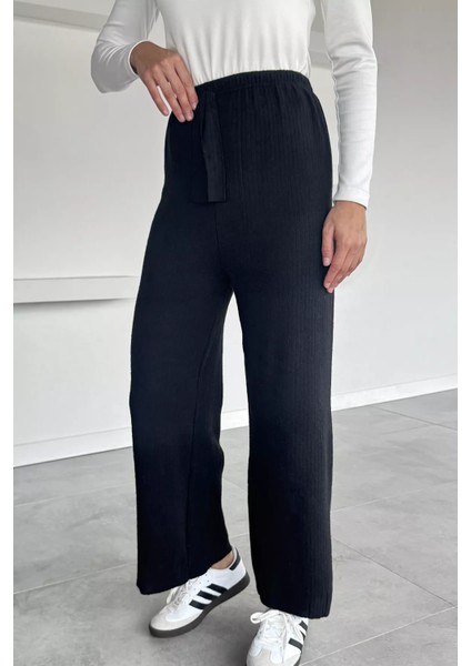 Kadın Bel Lastikli Bol Paça Pantolon P-00018532 fiyatları