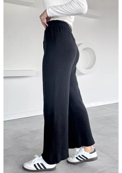 Kadın Bel Lastikli Bol Paça Pantolon P-00018532 modelleri