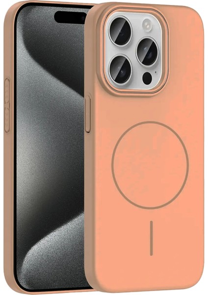 Msa-Shop Joko Iphone 15 Pro Max Broş Magsafe Kapak - Çöl Titanyum