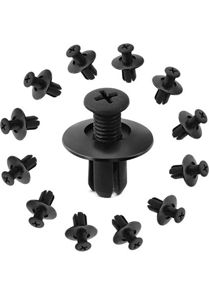 50 Adet 6 mm Araba Plastik Perçin