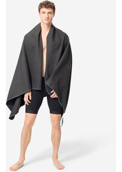 Nabaiji Mikrofiber Havlu - Xl Boy - Siyah - 110 × 175 cm fiyatları