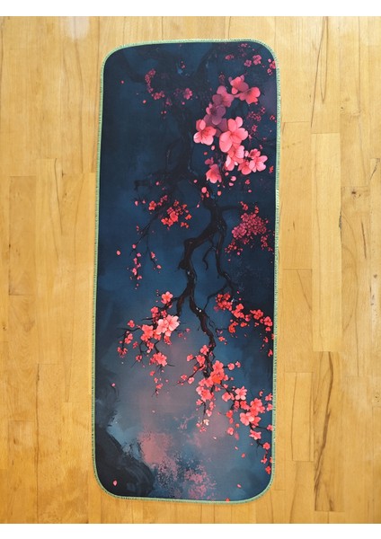 70X30 cm Fosforlu Dikişli Kiraz Çiçeği Temalı Kaydırmaz Taban Speed Yüzey Oyuncu Mouse Pad Gaming fiyatları