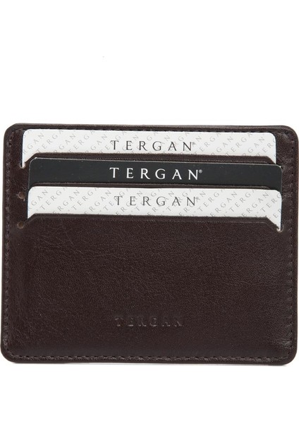 Kahve Hakiki Deri Unisex Kredi Kartlık - S1KK00001050-B07