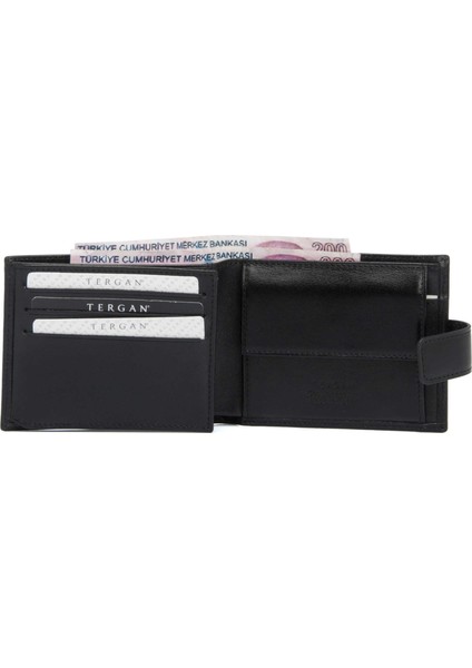 Siyah Hakiki Deri Erkek Cüzdan - S1CE00001109-B06