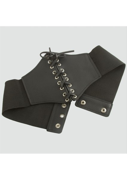 Msa-Shop Örgülü Çıtçıtlı Lastikli Kemer-Siyah modelleri