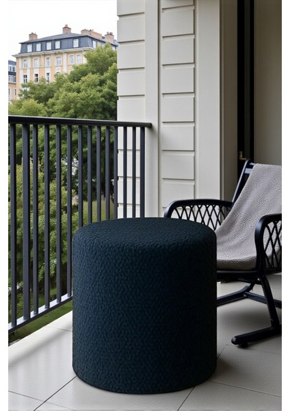 Bella Yumuşak Teddy Peluş Kumaş Silindir Puf – Modern Dekoratif Oturma Bench