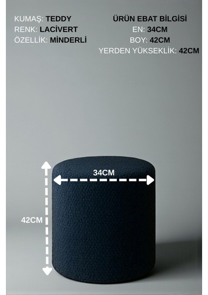 Bella Yumuşak Teddy Peluş Kumaş Silindir Puf – Modern Dekoratif Oturma Bench fiyatları