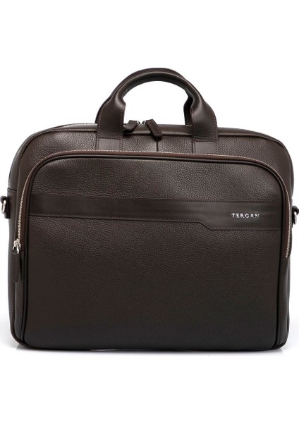 Kahve Hakiki Deri Erkek Evrak Çantası - S1EV00021411-W14