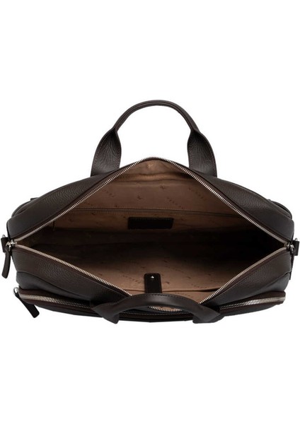 Kahve Hakiki Deri Erkek Evrak Çantası - S1EV00021411-W14