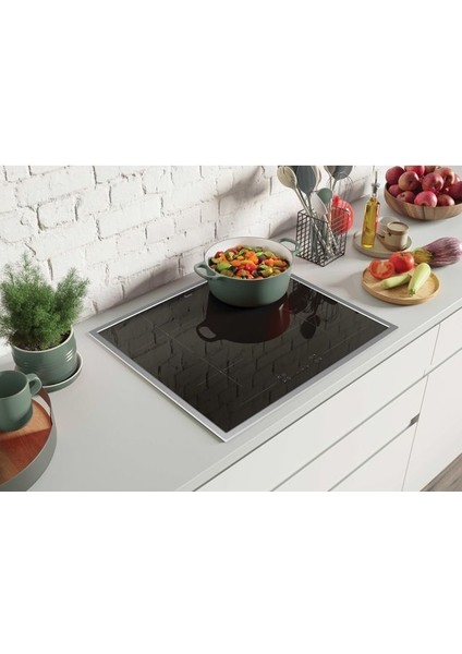 3'lü Ankastre Set Çerçeveli Elektrikli Ocak - Inox (HO3158IN OCAK-HCH6MXTK DAV.-HH64FC Ocak) fırsatları