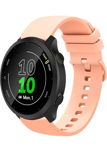 Garmin Forerunner 158 ile Uyumlu Kordon Jel Silikon Tokalı Kayış