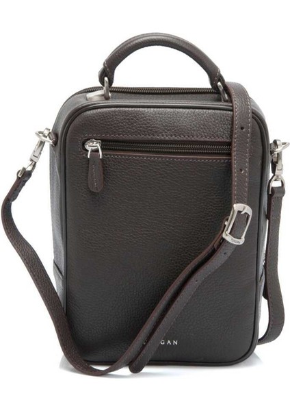 Kahve Hakiki Deri Erkek Çapraz Askılı Çanta - S1AC00002923-A7P