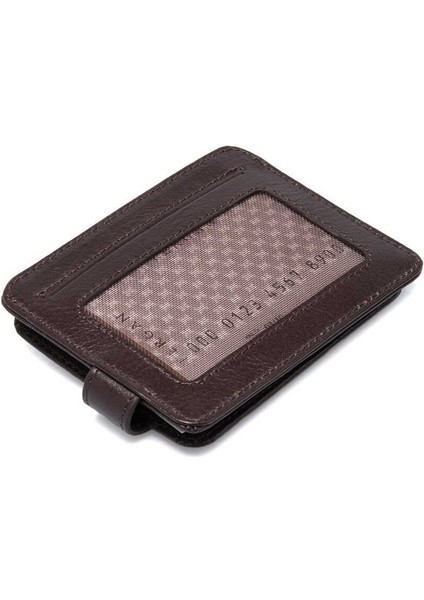 Kahve Hakiki Deri Erkek Kredi Kartlık - S1KK00001533-B07