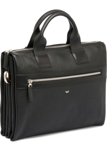 Siyah Hakiki Deri Erkek Evrak Çantası - S1EV00021368-A41 fırsatları