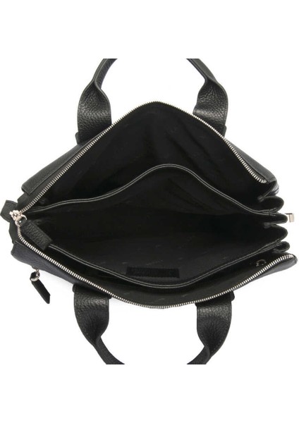 Siyah Hakiki Deri Erkek Evrak Çantası - S1EV00021368-A41