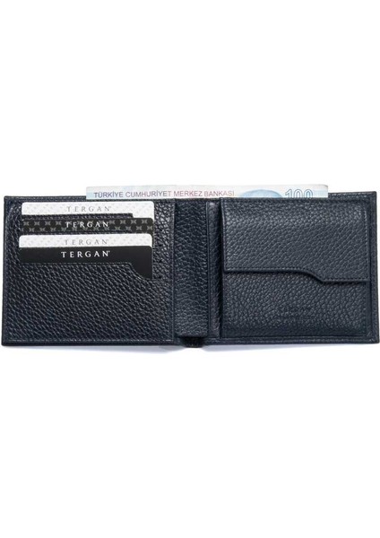 Lacivert Hakiki Deri Erkek Cüzdan - S1CE00001469-A38