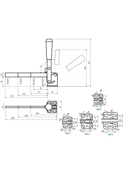 200-2-P2 Yatay Tabanlı Lamalı Dikey Bağlantı Elemanı 23701 fiyatları