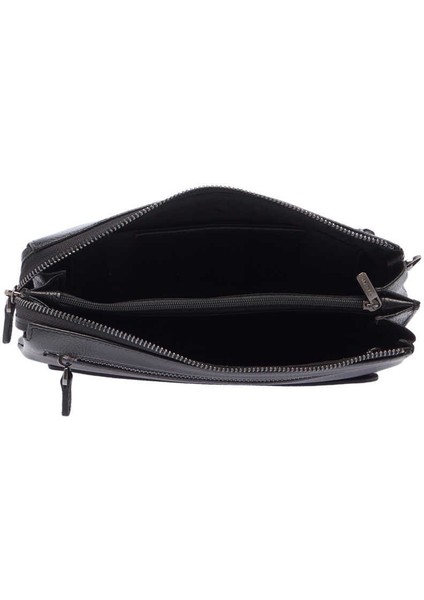 Siyah Hakiki Deri Erkek Portföy Çantası - S1PC00002998-A6F