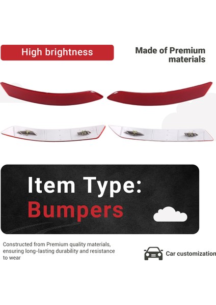 Araba Arka Tampon Reflektörleri Işık Kapağı 63147210587 63147210588 Bmw 6 Serisi F06 F12 F13 (Yurt Dışından) fırsatları